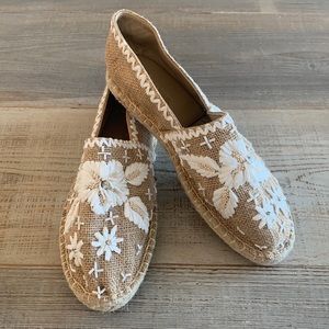 NWT Antik Batik Women's Tan Natural Slip on Tori Espadrilles Size 36